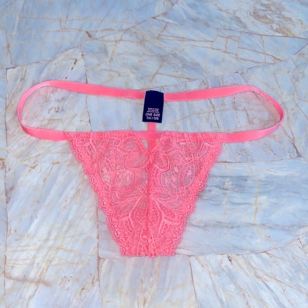 NEW Victoria’s Secret Lingerie Vintage Gorgeous Panties Thong Cheeky Lace Trim